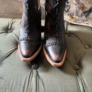 Freebird by Steven Black and Brown Heeled Boots